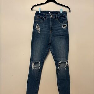 Good American High Rise Blue Jeans